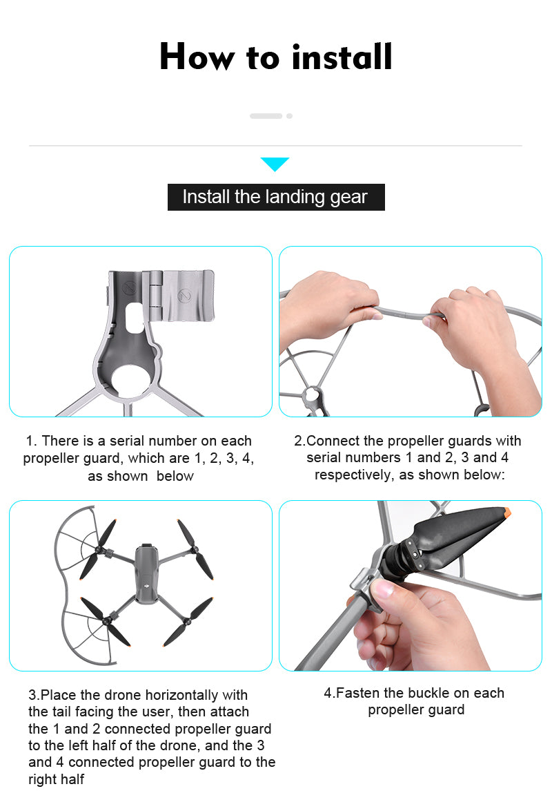 STARTRC Quick Install Anti-collision Propeller Guard for DJI Air 3S / Air 3