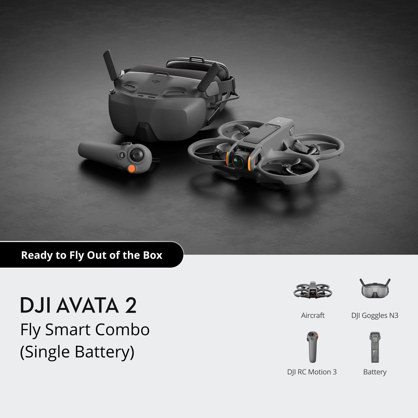 DJI Avata 2 Fly Smart Combo(Single Battery)